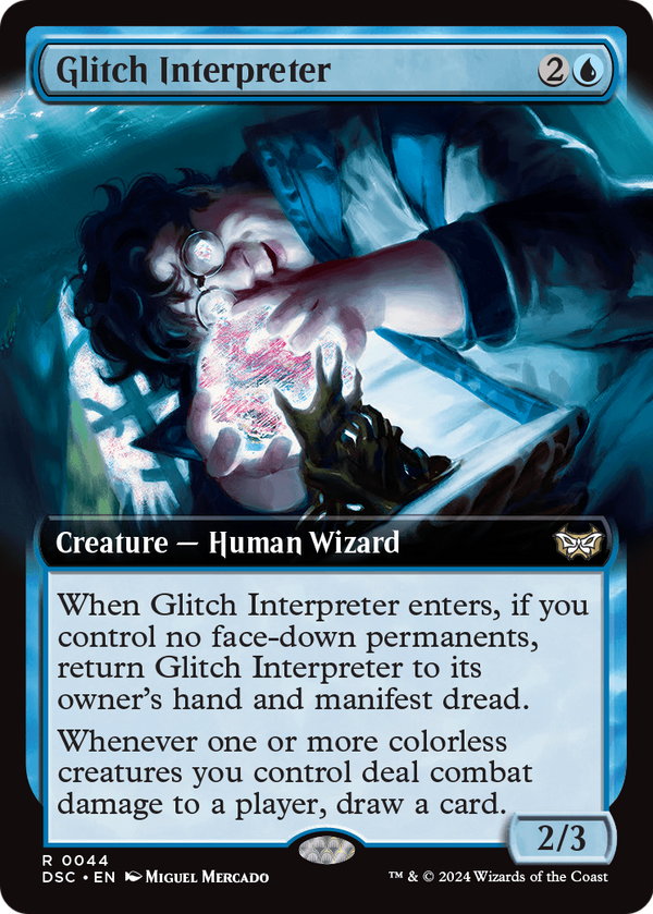 Glitch Interpreter (Extended Art) (DSC-044) - Duskmourn: House of Horror Commander: (Extended Art)