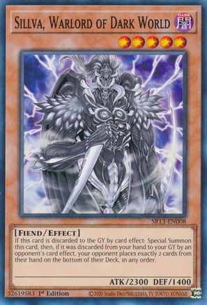 Sillva, Warlord of Dark World (SR13-EN008) - Structure Deck: Dark World 1st Edition