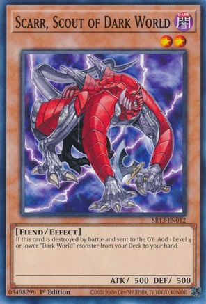 Scarr, Scout of Dark World (SR13-EN012) - Structure Deck: Dark World 1st Edition