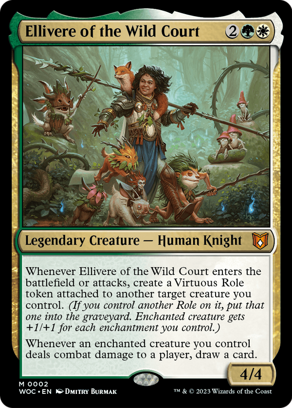 Ellivere of the Wild Court (WOC-002) - Wilds of Eldraine Commander