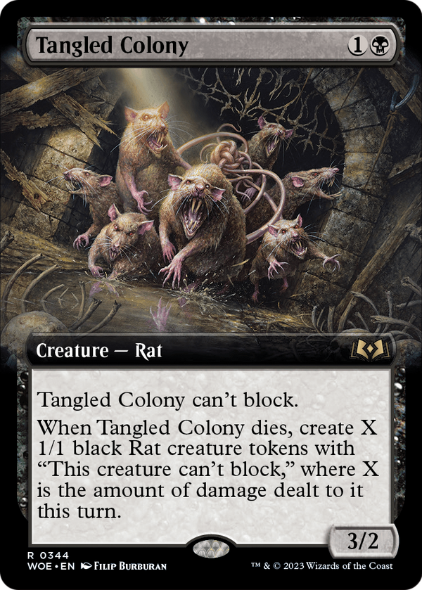 Tangled Colony (Extended Art) (WOE-344) - Wilds of Eldraine: (Extended Art)