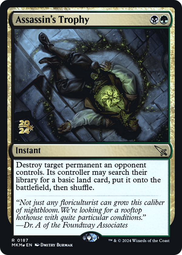 Assassin's Trophy (0187) (PRE-187) - Murders at Karlov Manor Promos Foil