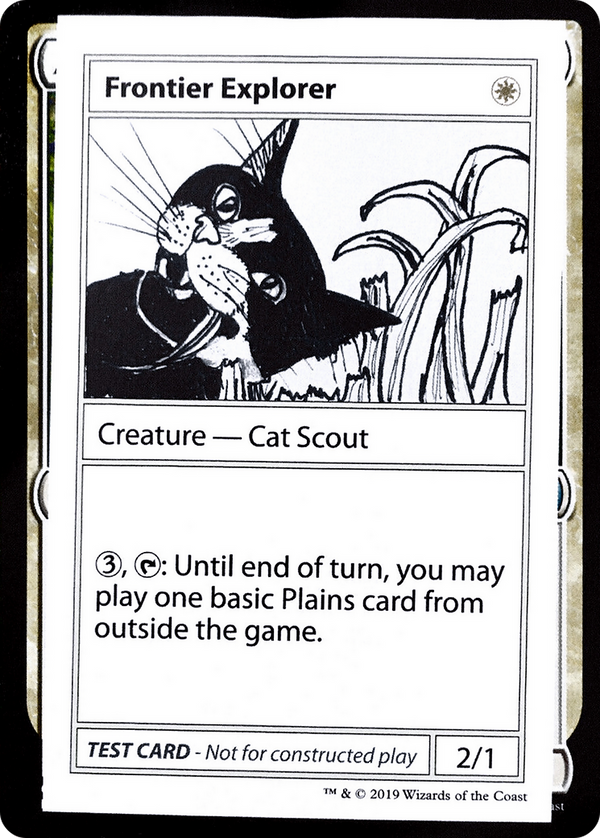 Frontier Explorer (No PW Symbol) (CMB1-) - Mystery Booster Playtest Cards 2021
