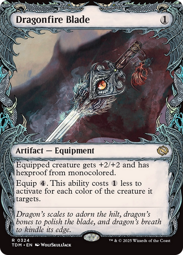 Dragonfire Blade (Showcase) (TDM-324) - Tarkir: Dragonstorm: (Showcase)
