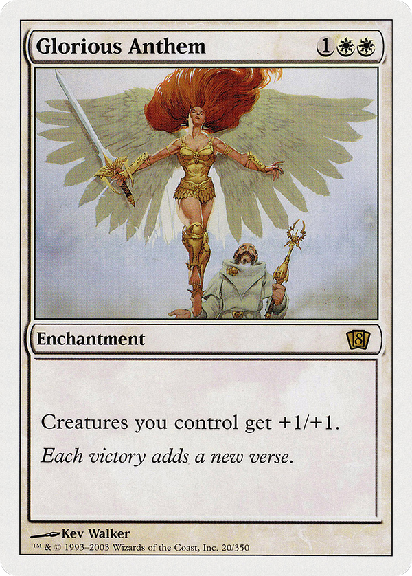 Glorious Anthem (8ED-020) - 8th Edition Foil