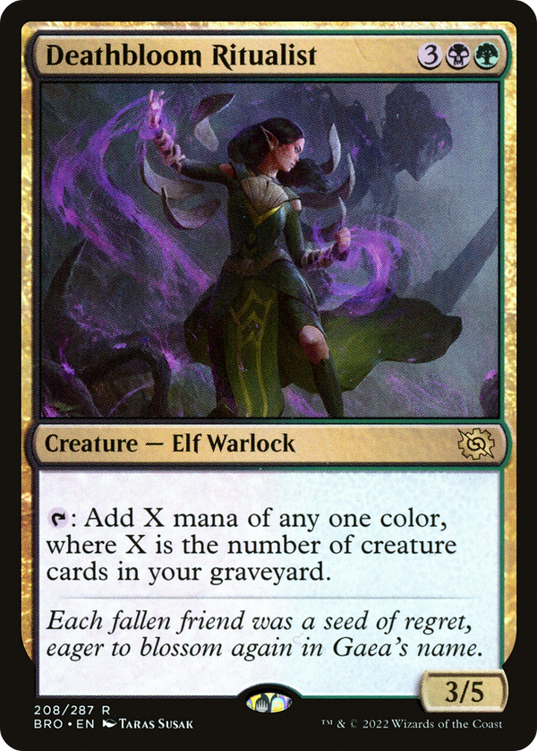 Deathbloom Ritualist (BRO-208) - The Brothers' War Foil