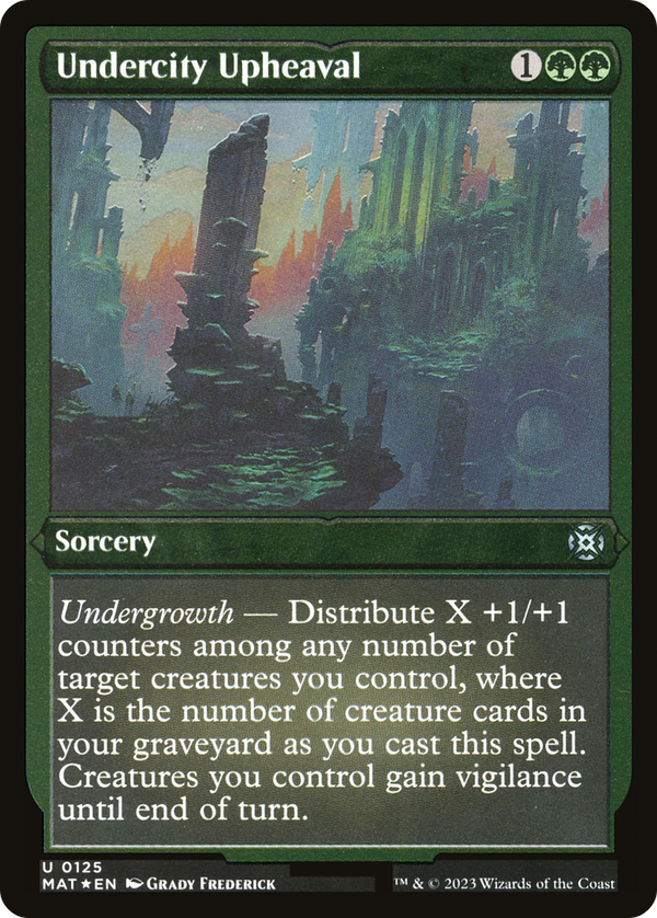 Undercity Upheaval (Foil Etched) (MAT-125) - March of the Machine: The Aftermath Foil
