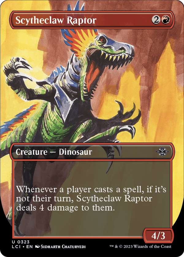 Scytheclaw Raptor (Borderless) (LCI-323) - The Lost Caverns of Ixalan