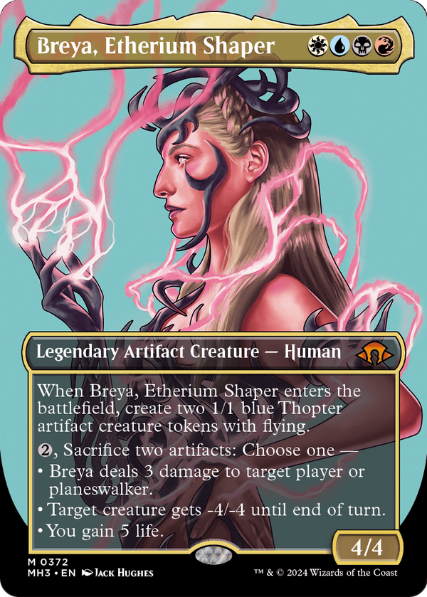 Breya, Etherium Shaper (Borderless) (MH3-372) - Modern Horizons 3 Foil