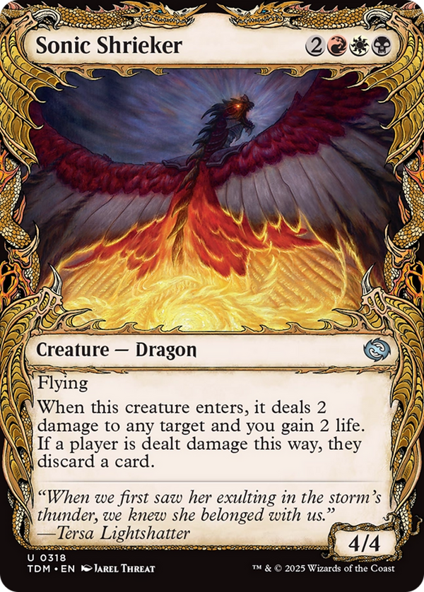 Sonic Shrieker (Showcase) (TDM-318) - Tarkir: Dragonstorm: (Showcase)