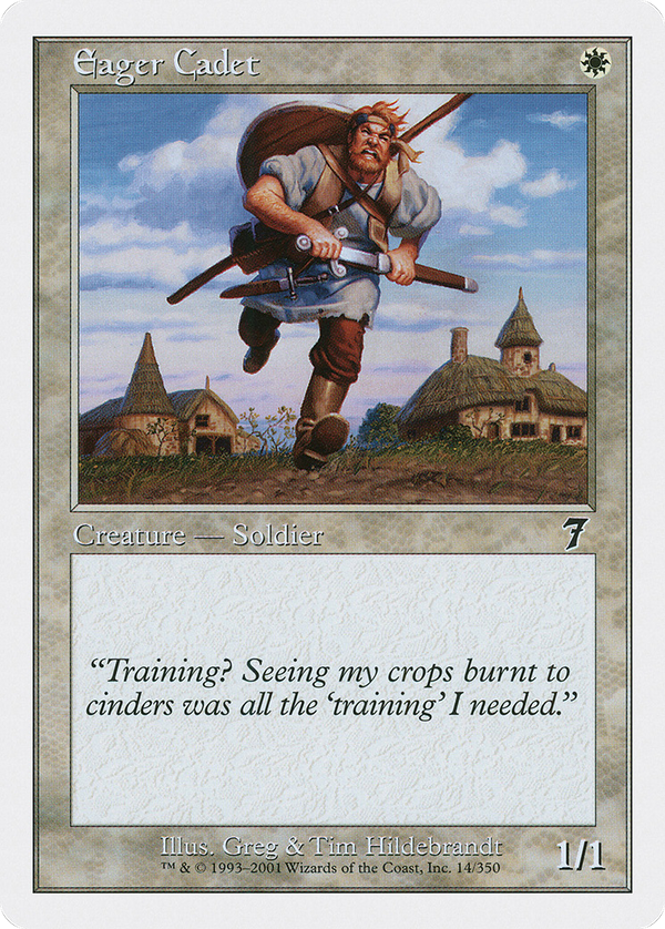 Eager Cadet (7ED-014) - 7th Edition Foil