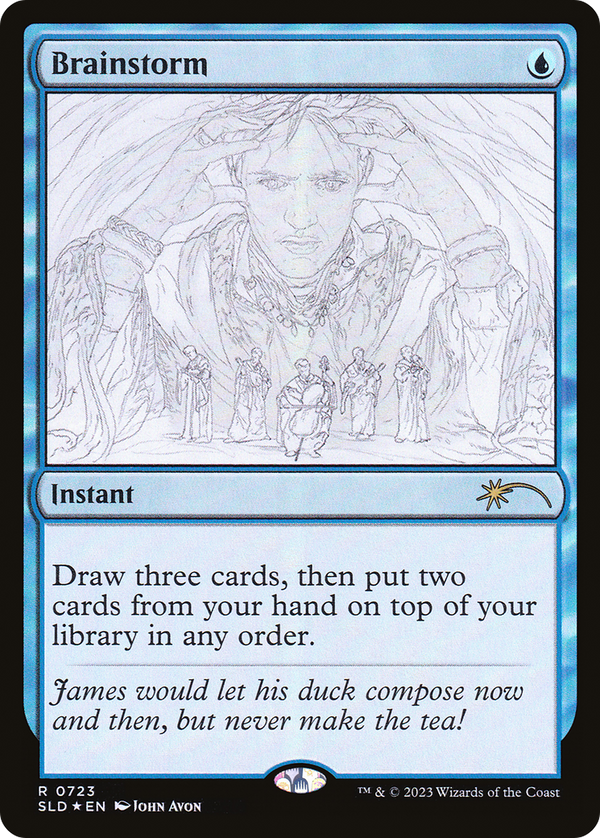 Brainstorm (0723) (Sketch Showcase) (SLD-723) - Secret Lair Drop Foil