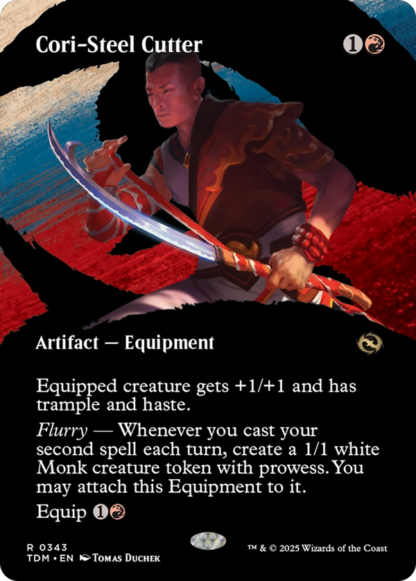 Cori-Steel Cutter (Borderless) (TDM-343) - Tarkir: Dragonstorm: (Showcase) Foil