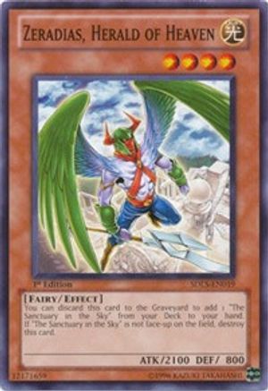 Zeradias, Herald of Heaven (SDLS-EN019) - Structure Deck: Lost Sanctuary 1st Edition
