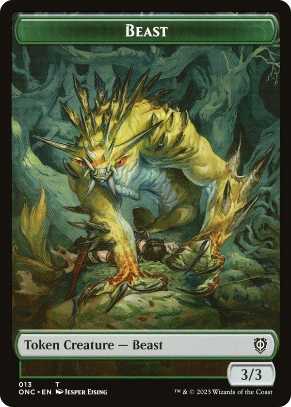 Beast (TONC-013) - Phyrexia: All Will Be One Commander Tokens