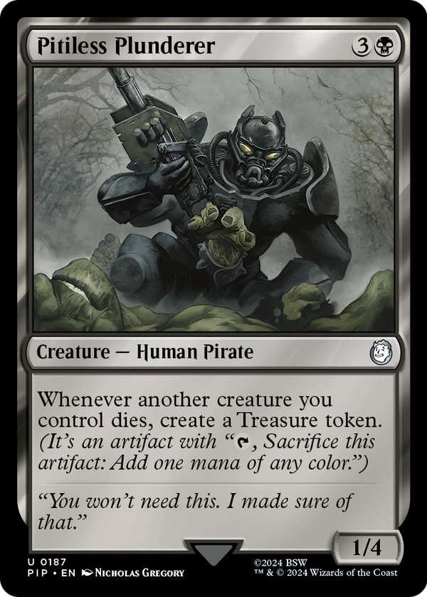 Pitiless Plunderer (PIP-187) - Fallout Foil