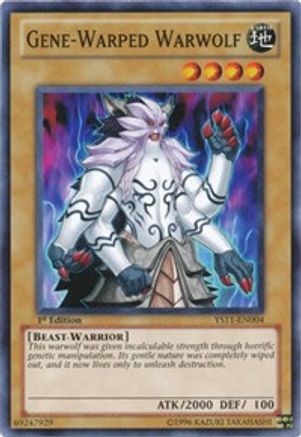 Gene-Warped Warwolf (YS11-EN004) - Starter Deck: Dawn of the Xyz 1st Edition