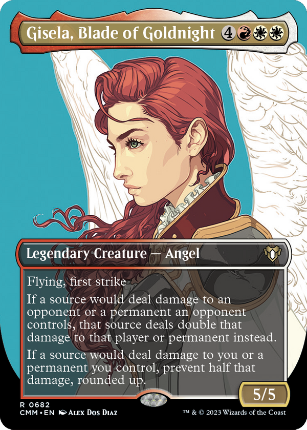 Gisela, Blade of Goldnight (Borderless) (CMM-682) - Commander Masters