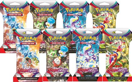 Scarlet & Violet Sleeved Booster Pack Bundle [Set of 8]