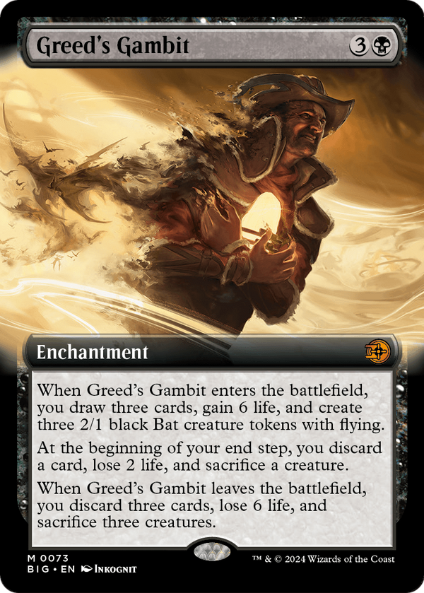 Greed's Gambit (Extended Art) (BIG-073) - The Big Score: (Extended Art) Foil