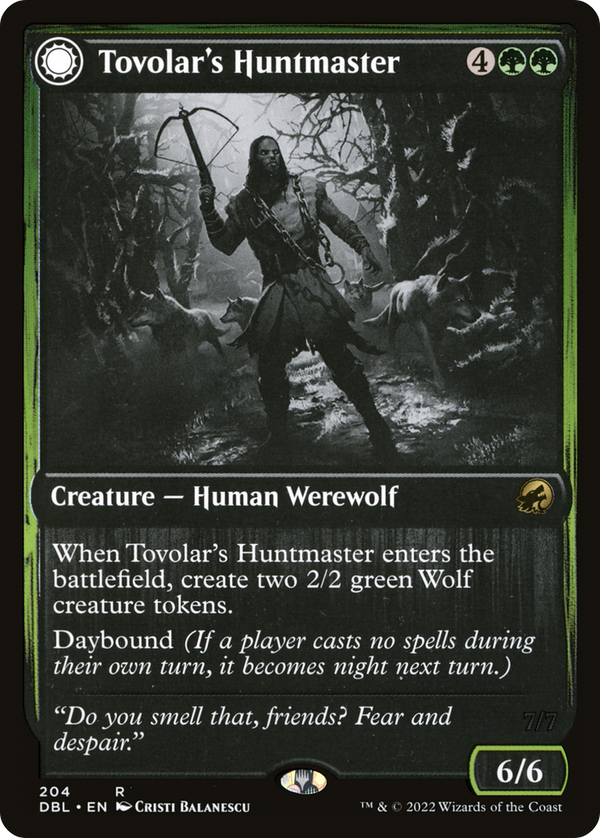 Tovolar's Huntmaster (DBL-204) - Innistrad: Double Feature: (Double Faced Transform) Foil