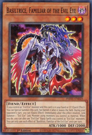 Basiltrice, Familiar of the Evil Eye (PHHY-EN019) - Photon Hypernova 1st Edition
