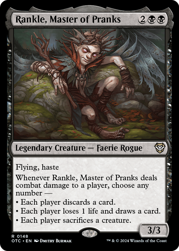 Rankle, Master of Pranks (OTC-148) - Outlaws of Thunder Junction Commander