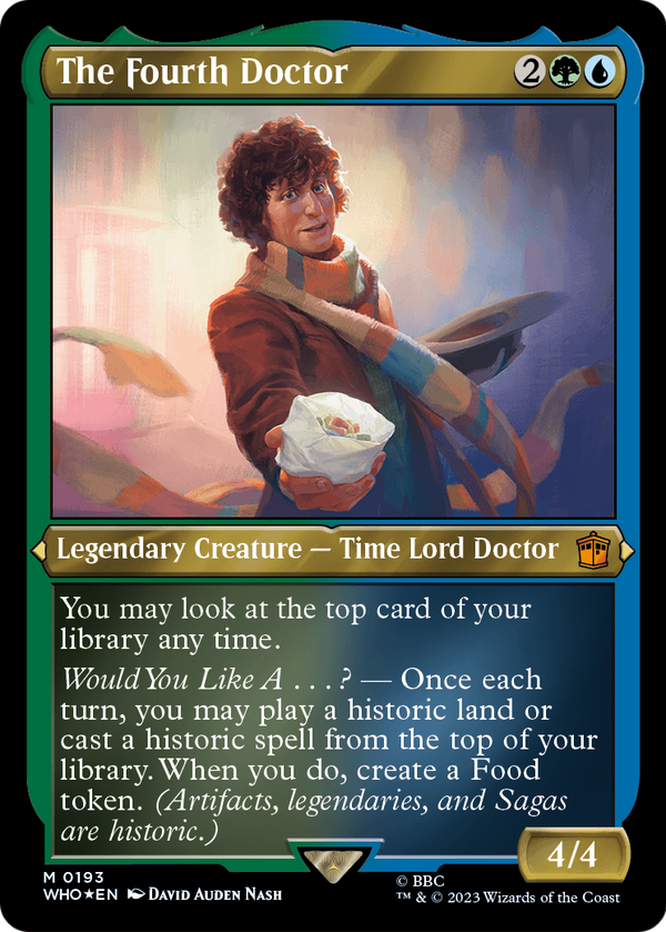 The Fourth Doctor (Display Commander) - Thick Stock (WHO-193) - Doctor Who Foil