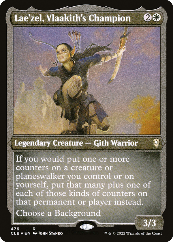 Lae'zel, Vlaakith's Champion (Foil Etched) (CLB-476) - Commander Legends: Battle for Baldur's Gate Foil