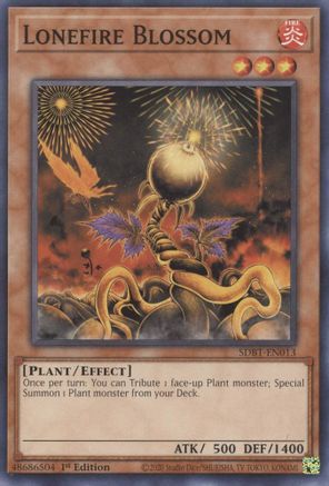 Lonefire Blossom (SDBT-EN013) - Structure Deck: Beware of Traptrix 1st Edition
