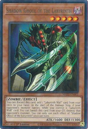 Shadow Ghoul of the Labyrinth (MAZE-EN002) - Maze of Memories 1st Edition