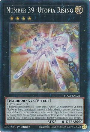 Number 39: Utopia Rising (CR) (MAZE-EN021) - Maze of Memories 1st Edition