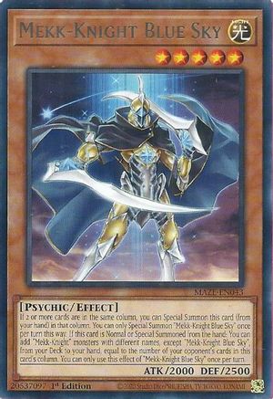Mekk-Knight Blue Sky (MAZE-EN043) - Maze of Memories 1st Edition