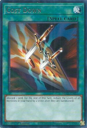 Cost Down (MAZE-EN055) - Maze of Memories 1st Edition