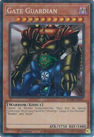 Gate Guardian (CR) (MAZE-EN035) - Maze of Memories 1st Edition