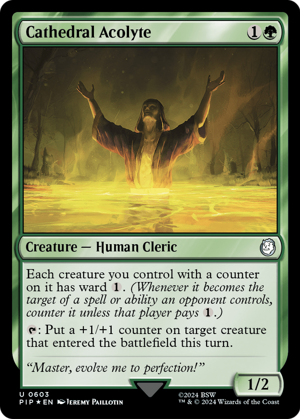 Cathedral Acolyte (Surge Foil) (PIP-603) - Fallout Foil