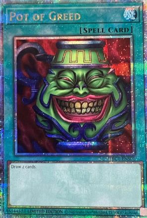 Pot of Greed (Quarter Century Secret Rare) (TBC1-ENS01) - The Pot Collection Limited