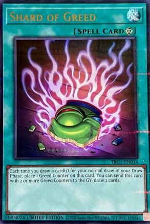 Shard of Greed (TBC1-EN014) - The Pot Collection Limited