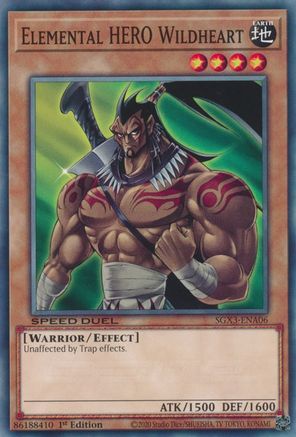 Elemental HERO Wildheart (SGX3-ENA06) - Speed Duel GX: Duelists of Shadows 1st Edition