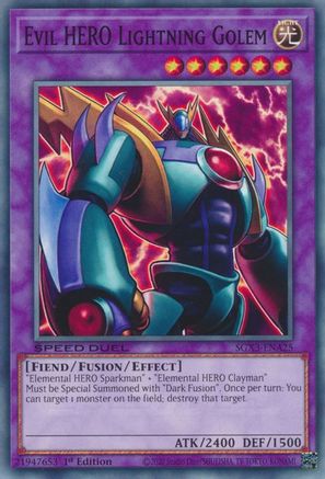 Evil HERO Lightning Golem (SGX3-ENA25) - Speed Duel GX: Duelists of Shadows 1st Edition