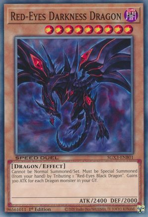 Red-Eyes Darkness Dragon (SGX3-ENB01) - Speed Duel GX: Duelists of Shadows 1st Edition