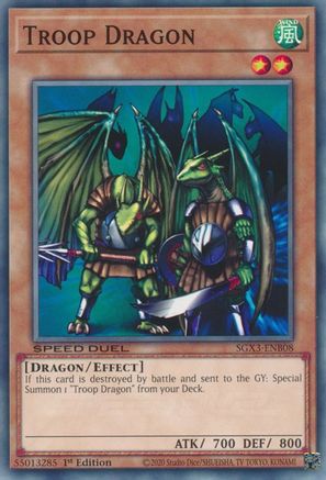 Troop Dragon (SGX3-ENB08) - Speed Duel GX: Duelists of Shadows 1st Edition