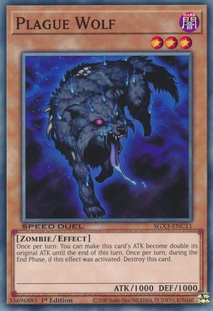 Plague Wolf (SGX3-ENC11) - Speed Duel GX: Duelists of Shadows 1st Edition