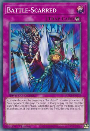 Battle-Scarred (SGX3-ENE19) - Speed Duel GX: Duelists of Shadows 1st Edition