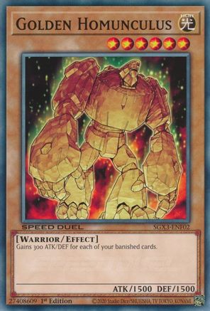 Golden Homunculus (SGX3-ENF02) - Speed Duel GX: Duelists of Shadows 1st Edition