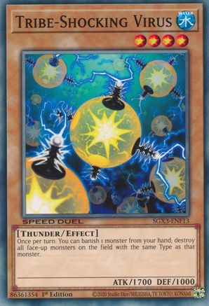 Tribe-Shocking Virus (SGX3-ENF13) - Speed Duel GX: Duelists of Shadows 1st Edition