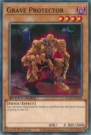 Grave Protector (SGX3-ENG09) - Speed Duel GX: Duelists of Shadows 1st Edition