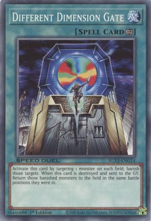 Different Dimension Gate (G) (SGX3-ENG14) - Speed Duel GX: Duelists of Shadows 1st Edition