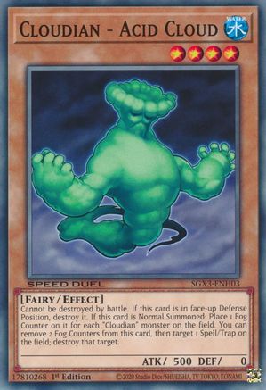 Cloudian - Acid Cloud (SGX3-ENH03) - Speed Duel GX: Duelists of Shadows 1st Edition