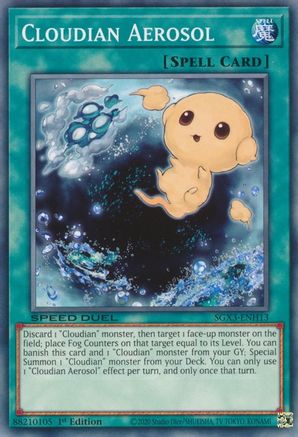 Cloudian Aerosol (SGX3-ENH13) - Speed Duel GX: Duelists of Shadows 1st Edition